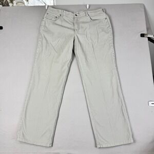 Brooks Brothers Mens 38x32 Corduroy Pants Tan Stone 100% Cotton Straight